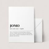 JOMO Definition Printable Funny Introvert Gift