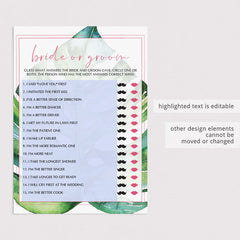 watercolor greenery bridal shower game ideas that dont suck