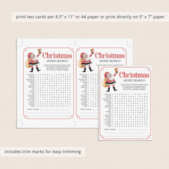Printable Christmas Party Activity Word Search