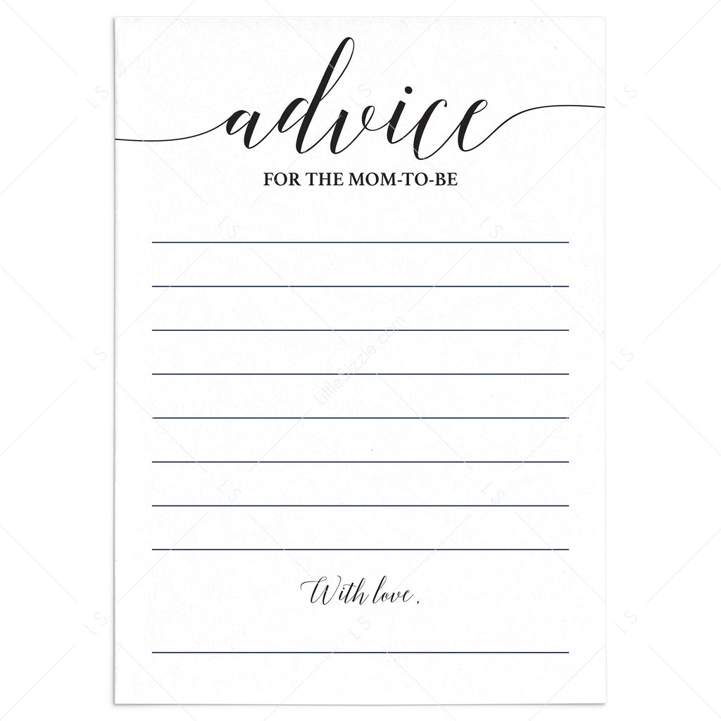 calligraphy-advice-card-for-virtual-baby-shower-instant-download-littlesizzle