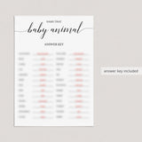 Guess the baby animal baby shower game by LittleSizzle