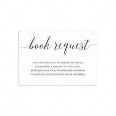 Simple baby book request card template by LittleSizzle