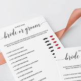 Elegant bridal shower game guess who said what by LittleSizzle