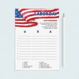 Labor Day Game for Family Scattergories Printable by LittleSizzle