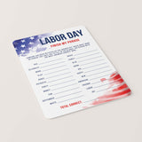 America Labor Day Games Bundle Printable