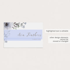 DIY name cards for floral bridal party by LittleSizzle