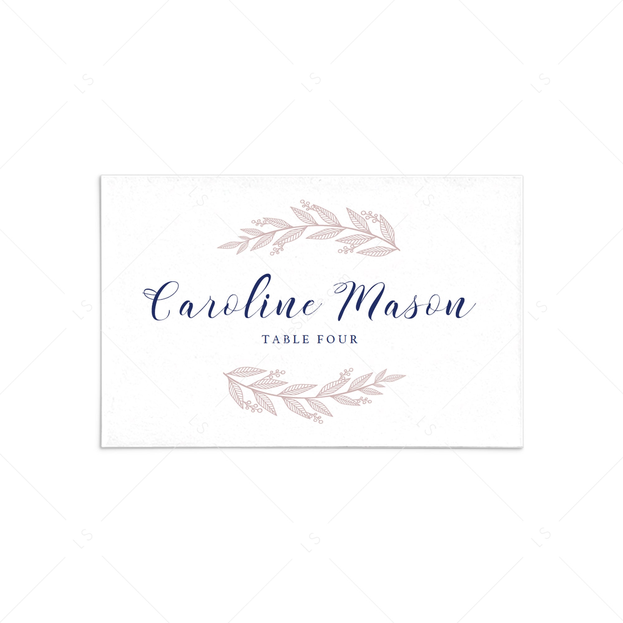 Editable place cards template by LittleSizzle