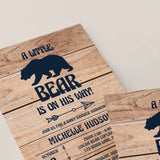 Printable baby shower invitation for bear themed baby shower by LittleSizzle