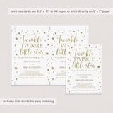 DIY twinkle twinkle theme baby shower invitations by LittleSizzle