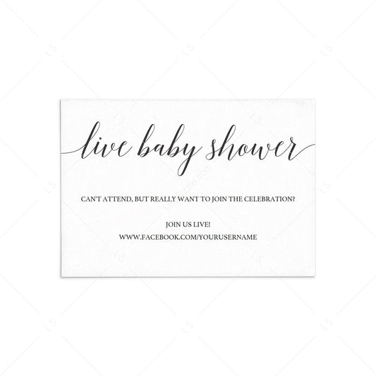 Long distance baby shower insert card by LittleSizzle