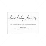 Long distance baby shower insert card by LittleSizzle