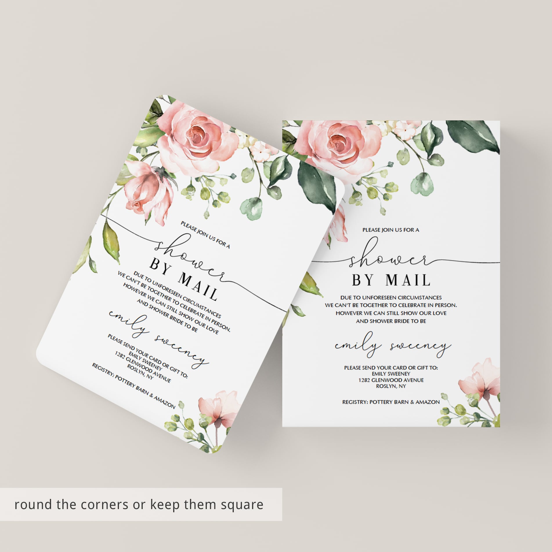 Bridal shower by mail invitation floral theme by LittleSizzle