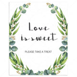 love is sweet please take a treat sign printable by LittleSizzle