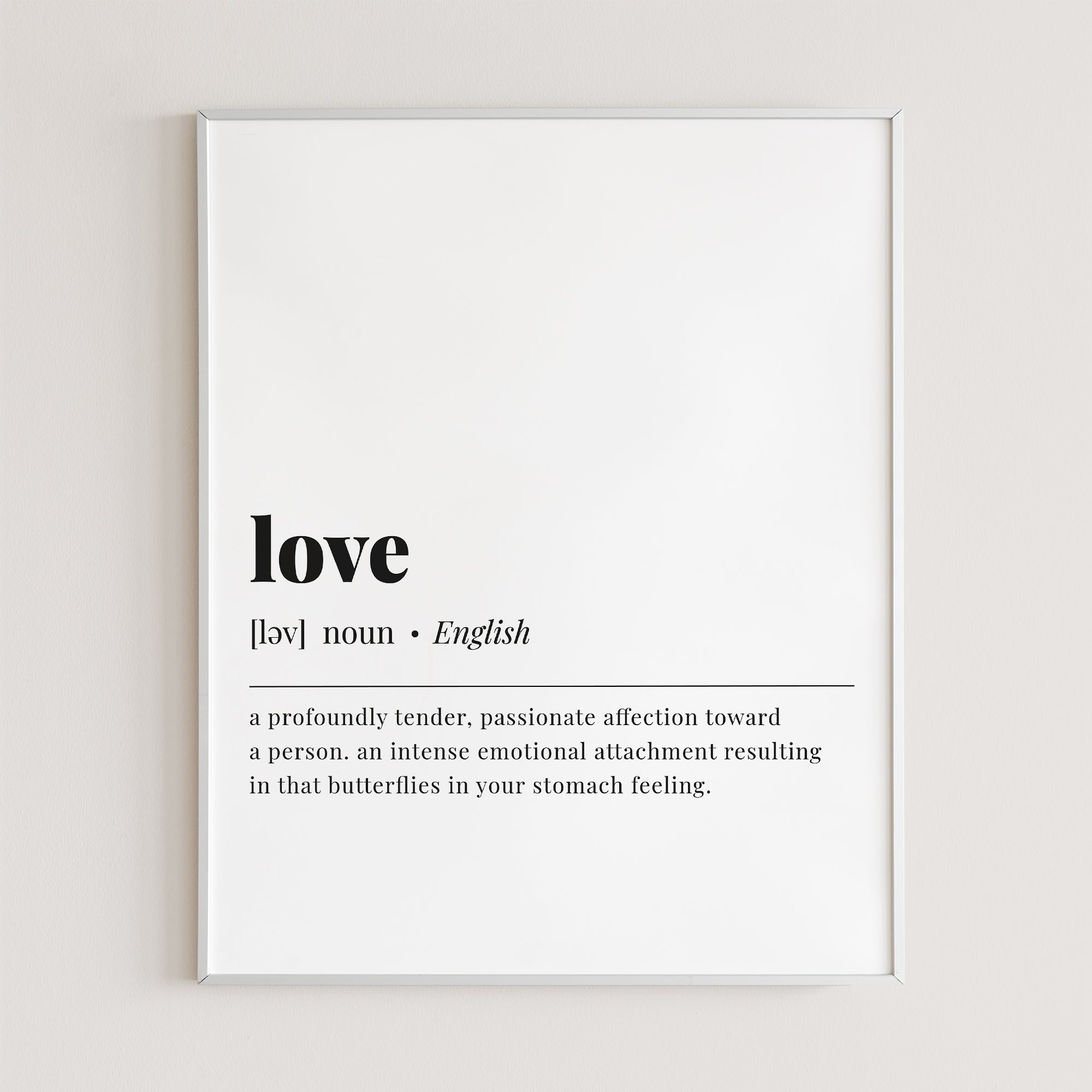 Love Definition Print Love Dictionary Art Love (Instant Download