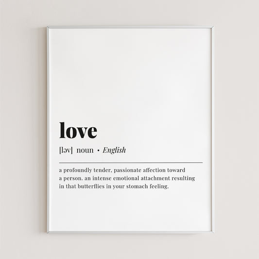 Love Definition Printable by LittleSizzle