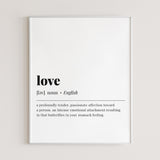 Love Definition Printable by LittleSizzle