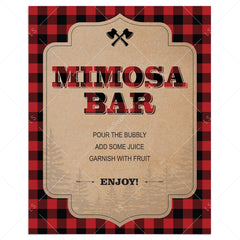 Mimosa Bar table sign for forest party by LittleSizzle