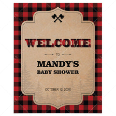 Forest Party Welcome Sign Template by LittleSizzle