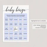 Make your own baby bingo cards template by LittleSizzle