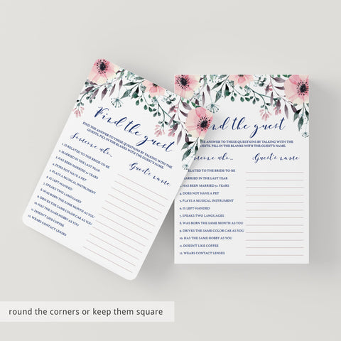 Find the Guest Bridal Shower Games Printable | Editable template ...