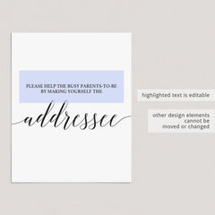 Write your own address on a thank you card by LittleSizzle