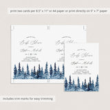 Winter forest baby shower invitations by LittleSizzle