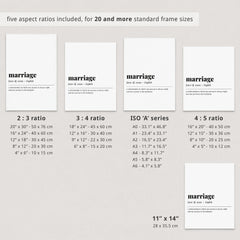 Marriage Definition Print Instant Download
