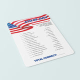 Fourth of July Office Game Printable & Virtual