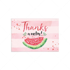 Thanks a Melon printable thank you cards by LittleSizzle