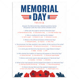 Printable Memorial Day Quiz with Answer Key by LittleSizzle