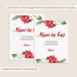 Christmas Wedding Shower Decorations Instant Download by LittleSizzle