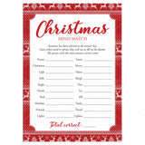 Fun Holiday Office Party Game Printable Mind Match by LittleSizzle