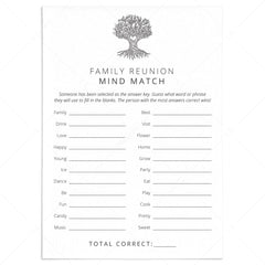 Fun Family Reunion Game for Large Groups by LittleSizzle