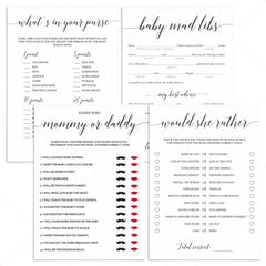 Simple Baby Shower Games Package Printable by LittleSizzle