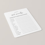 Minimalist Bridal Word Scramble Game With Answers Printable
