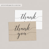 Rustic thank you cards printable by LittleSizzle