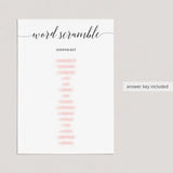 Word scramble game answers bridal shower game by LittleSizzle