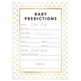 Neutral baby prediction game printable by LittleSizzle