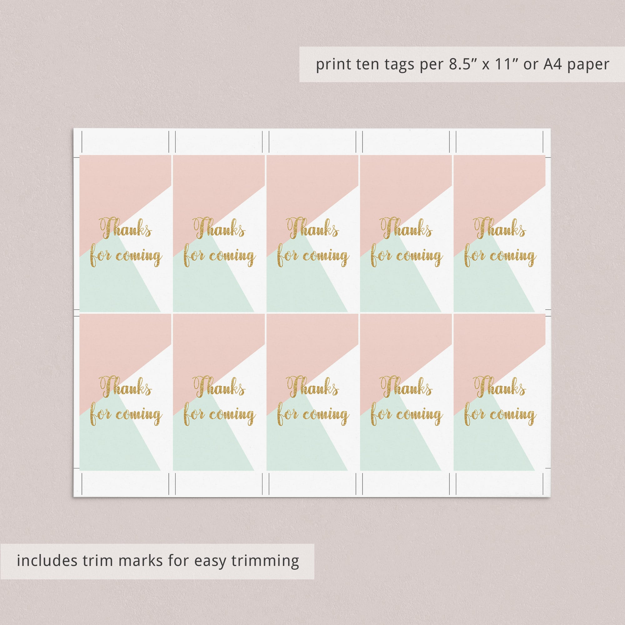 Pastel Party Favor Tag by LittleSizzle