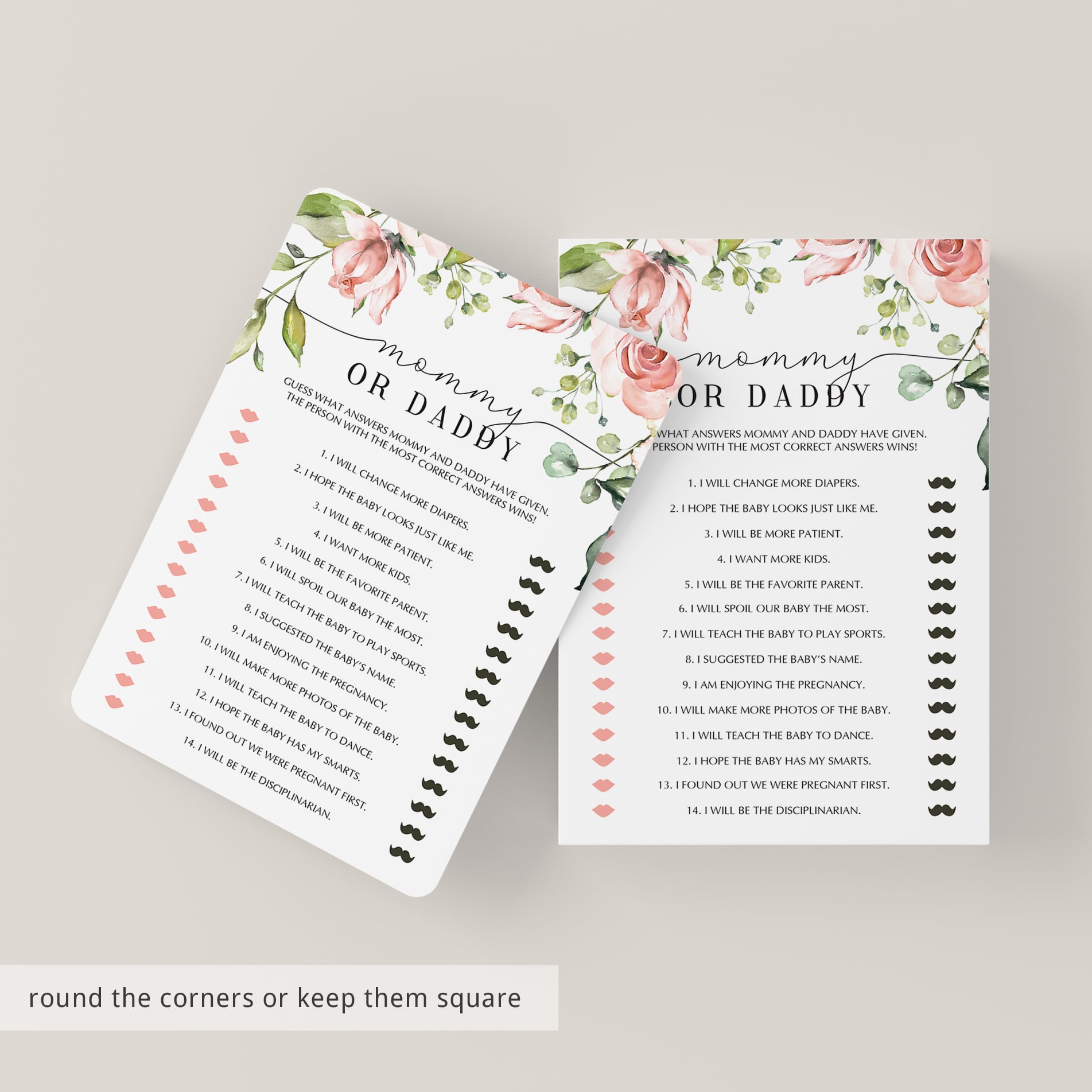 Instant download garden themed baby shower games by LittleSizzle