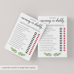 gender neutral baby shower game cards by LittleSizzle