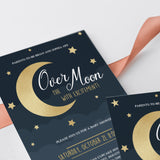Gold moon and star baby shower invite printable by LittleSizzle