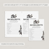 Gothic Bachelorette Party Game Who Is Most Likely To Printable
