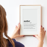Mother Definition Print Instant Download