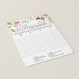 Mother's Day Scattergories Printable & Virtual