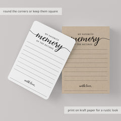 Minimal Calligraphy Retirement Cards Printable