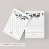 My Favorite Memory Of The Retiree Cards Printable
