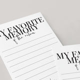 My Favorite Memory Of The Retiree Cards Printable