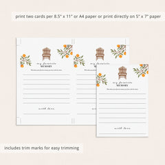 Memory Of The Retiree Cards Printable
