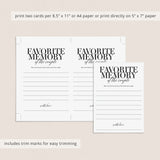 Share Your Favorite Memory With the Anniversary Couple Cards Printable